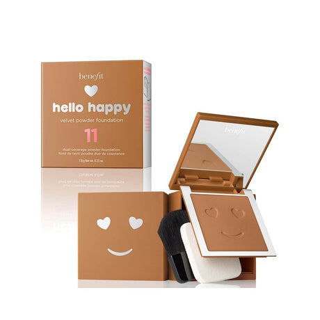 Benefit, Hello Happy Velvet, Matte Finish, Compact Foundation, 11, Dark Neutral, 7 g - Feel You