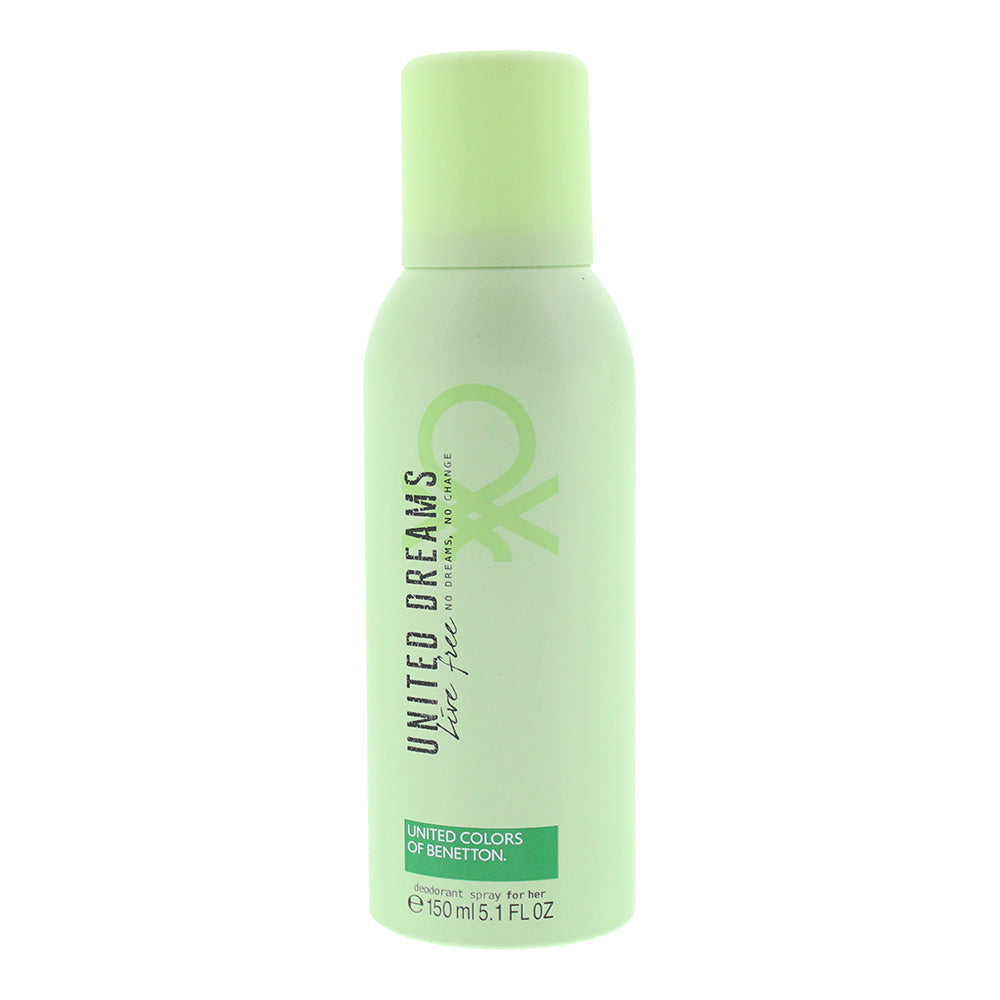 Benetton, United Dreams Live Free, Anti-Perspirant, Deodorant Spray, Unisex, 150 ml - Feel You