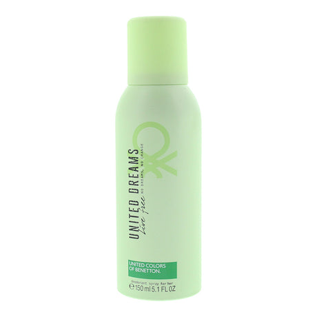 Benetton, United Dreams Live Free, Anti-Perspirant, Deodorant Spray, Unisex, 150 ml - Feel You