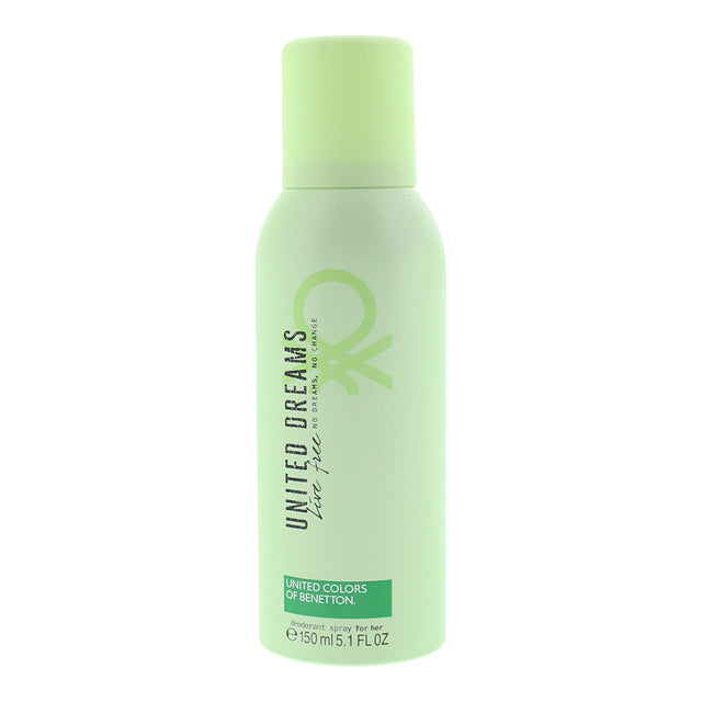 Benetton, United Dreams Live Free, Anti-Perspirant, Deodorant Spray, Unisex, 150 ml - Feel You