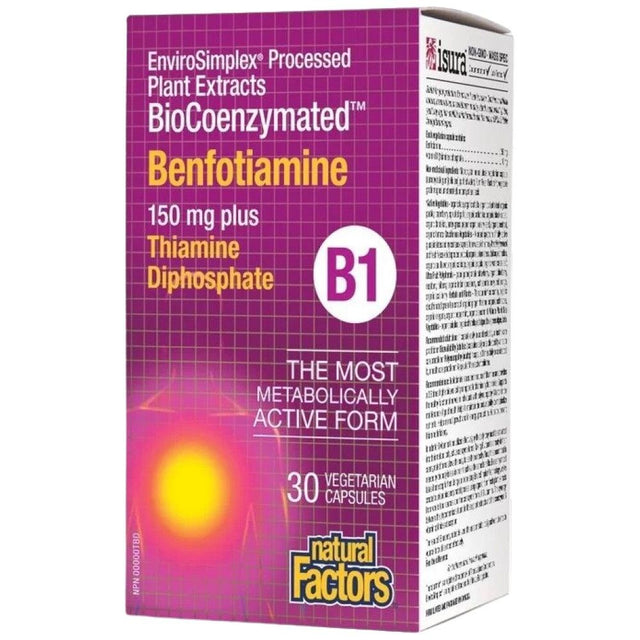 Benfotiamine 150 mg | BioCoenzymated™ - 30 капсули - Feel You