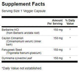 Berberine Complex with Cinnamon, Gymnema & Fenugreek 600 mg - 90 капсули - Feel You