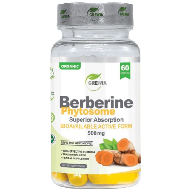Berberine Phytosome Superior Absorption 500 mg - 60 капсули - Feel You