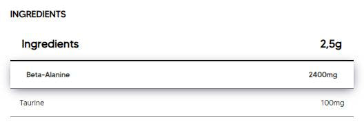 Beta-Alanine Powder - 300 грама - Feel You