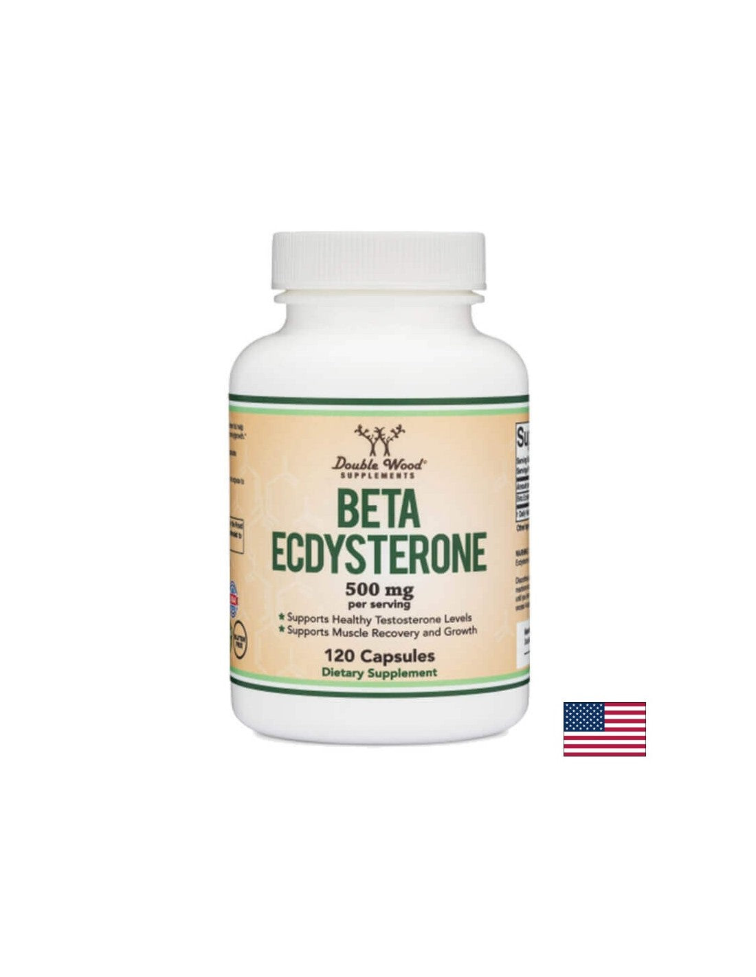 Beta ecdysterone/ Бета екдистерон, 500 mg, 120 капсули Double Wood - Feel You