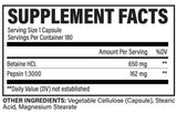 Betaine HCL 650 mg - 180 капсули - Feel You