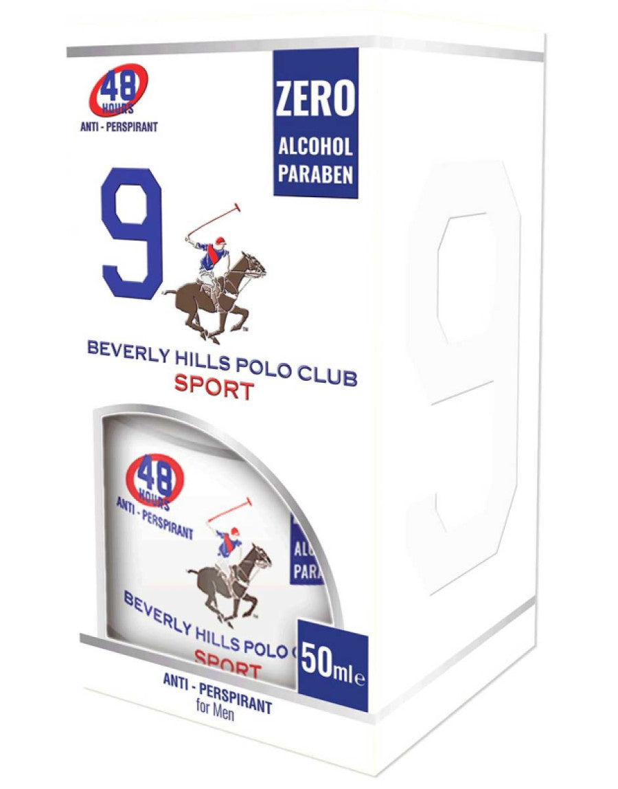 Beverly Hills Polo Club, 1982 - Sport 9, Anti-Perspirant, Deodorant Spray, For Men, 50 ml - Feel You