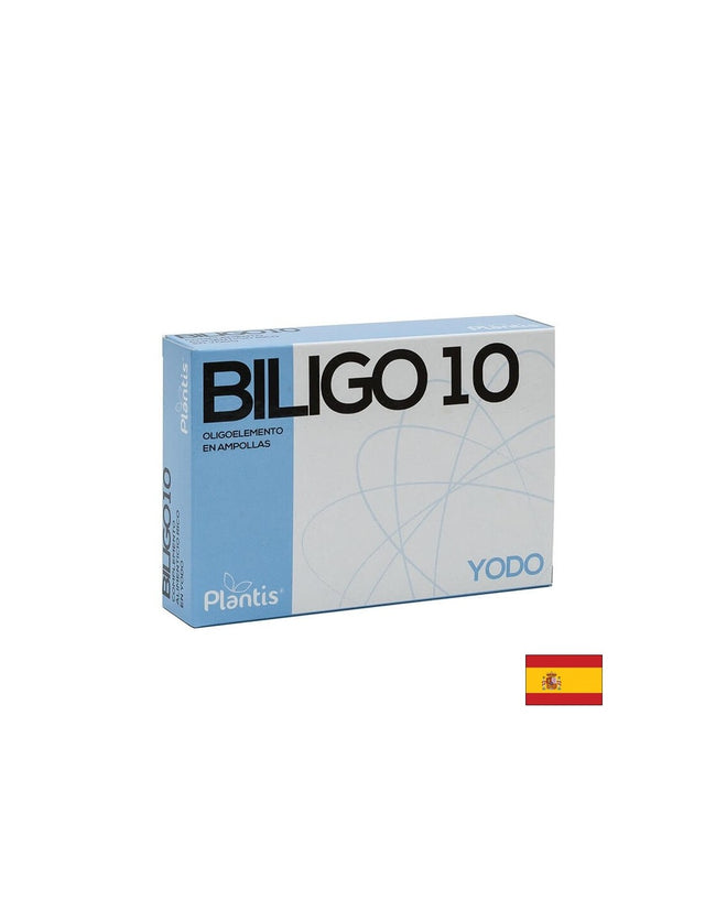 Йод (калиев йодид) – щитовидна жлеза и метаболизъм - Biligo 10 Yodo, 20 ампули за пиене - Feel You