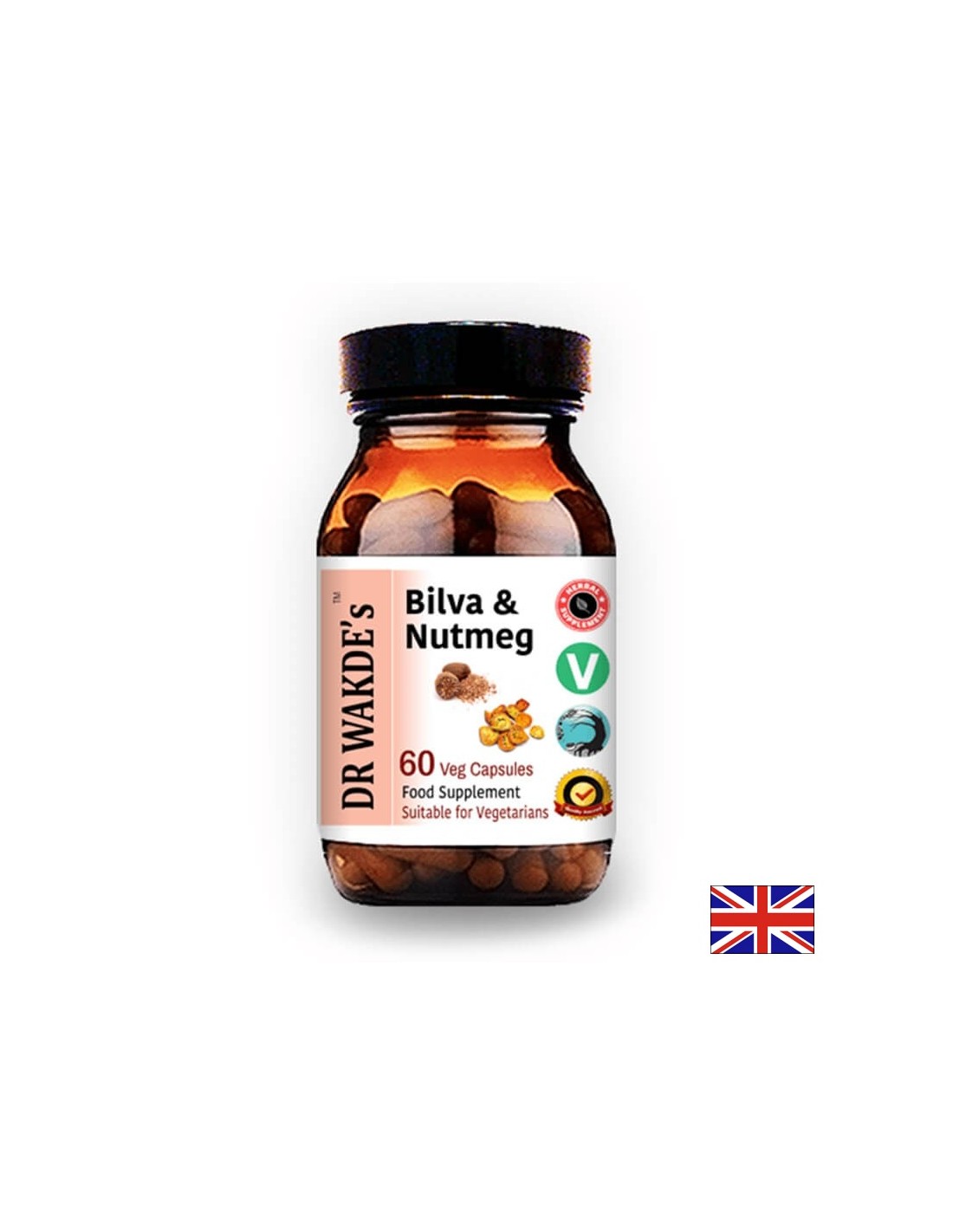 Билва и Индийско орехче (Bilva & Nutmeg) - изчиства червата, поддържа сърцето, регулира кръвното, 60 капсули - Feel You