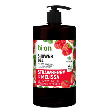 Bio Naturell, Bio Naturell, Strawberry & Melisa, Shower Gel, For All Skin Types, 946 ml - Feel You