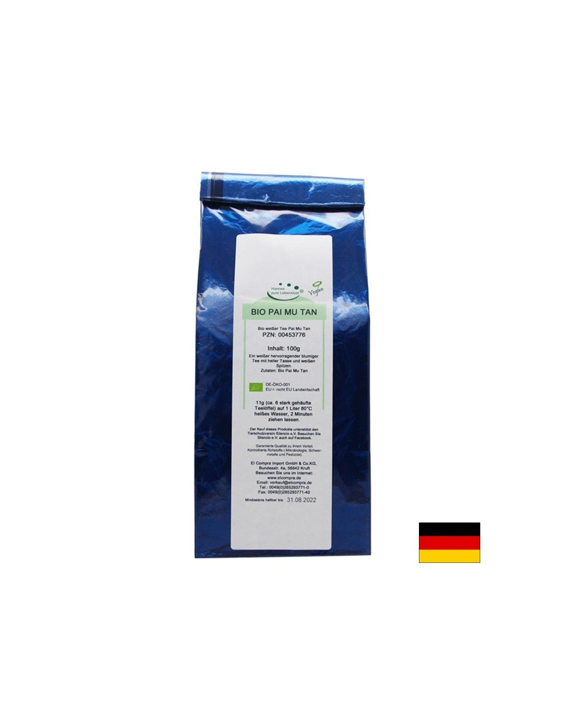 Bio Pai mu tan - Био чай от Пай Му Тан (китайски бял чай), 100 g El Compra - Feel You