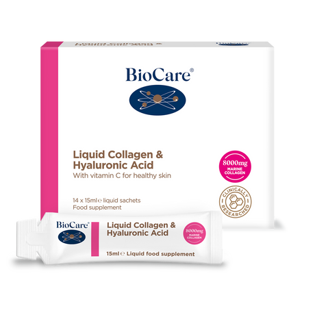 Колаген с хиалуронова киселина / BioCare Liquid Collagen & Hyaluronic Acid 14 х 15 ml - Feel You