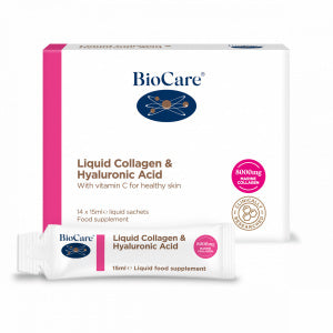 Колаген с хиалуронова киселина / BioCare Liquid Collagen & Hyaluronic Acid 14 х 15 ml - Feel You