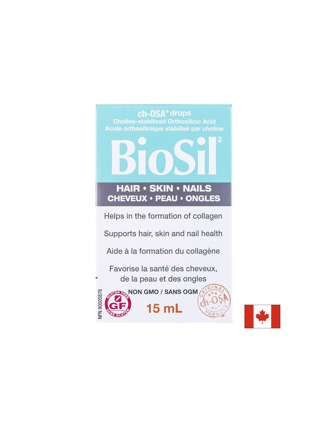 BioSil™ Hair, Skin & Nails/ Коса, кожа и нокти 15 ml x 30 дневни дози Natural Factors - Feel You