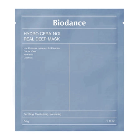 Biodance - Hydro Cera-nol Real Deep Mask - Moisturizing Collagen Face Mask - 1pc/34g - Feel You