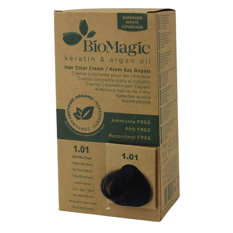 Biomagic, Biomagic, Keratin & Argan Oil, Permanent Hair Dye, 1.01 , 250 ml *Tester - Feel You