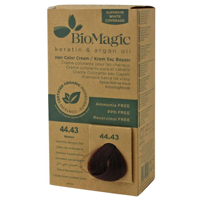 Biomagic, Biomagic, Keratin & Argan Oil, Permanent Hair Dye, 44.43 , 250 ml *Tester - Feel You