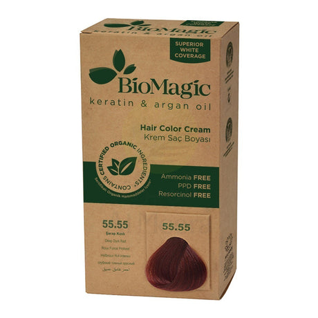 Biomagic, Biomagic, Keratin & Argan Oil, Permanent Hair Dye, 55.55 , 250 ml *Tester - Feel You