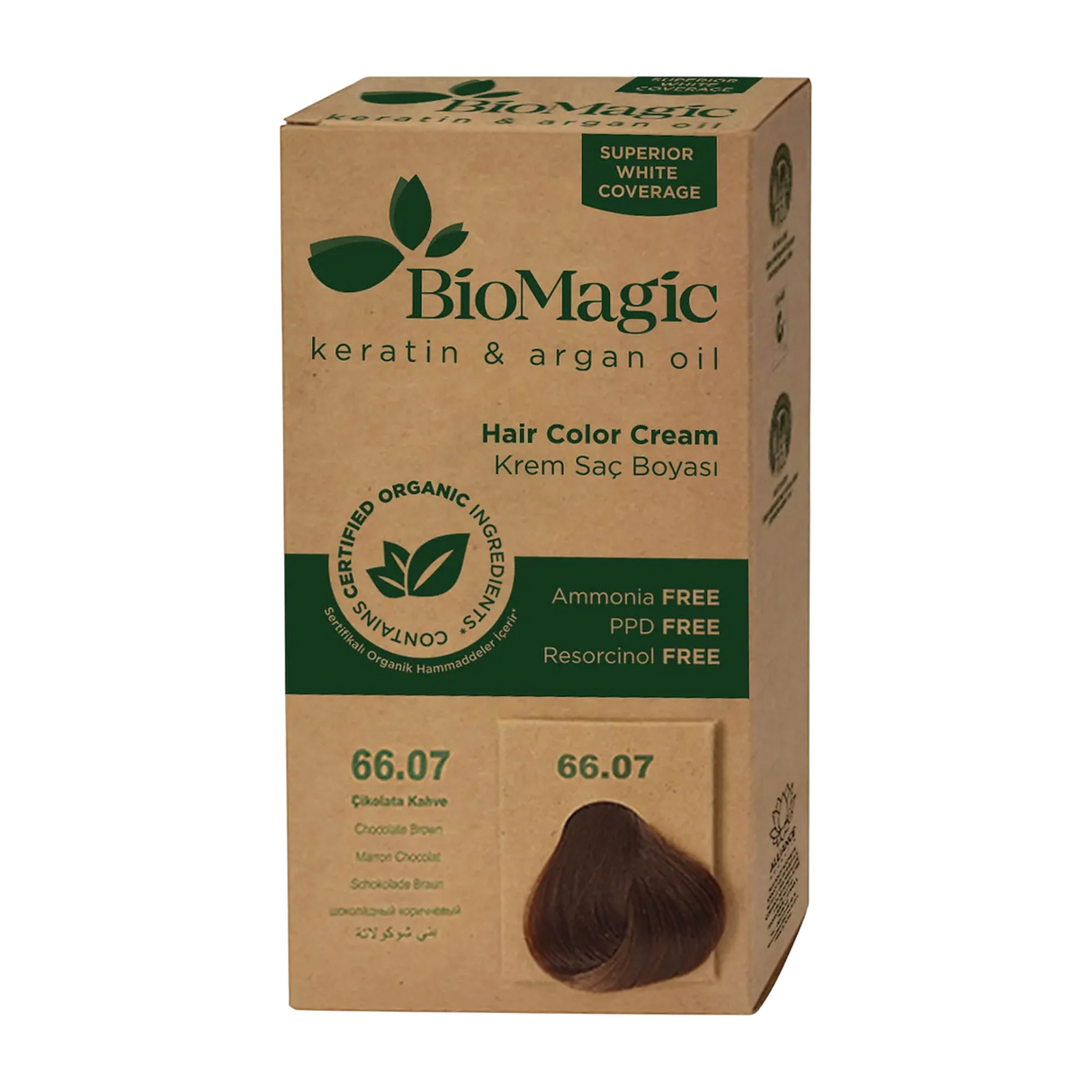 Biomagic, Biomagic, Keratin & Argan Oil, Permanent Hair Dye, 66.07 , 250 ml *Tester - Feel You