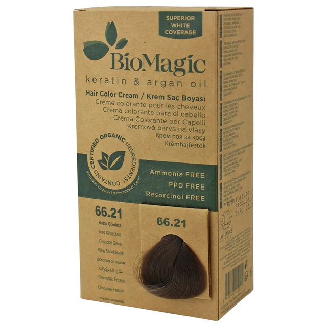Biomagic, Biomagic, Keratin & Argan Oil, Permanent Hair Dye, 66.21 , 250 ml *Tester - Feel You