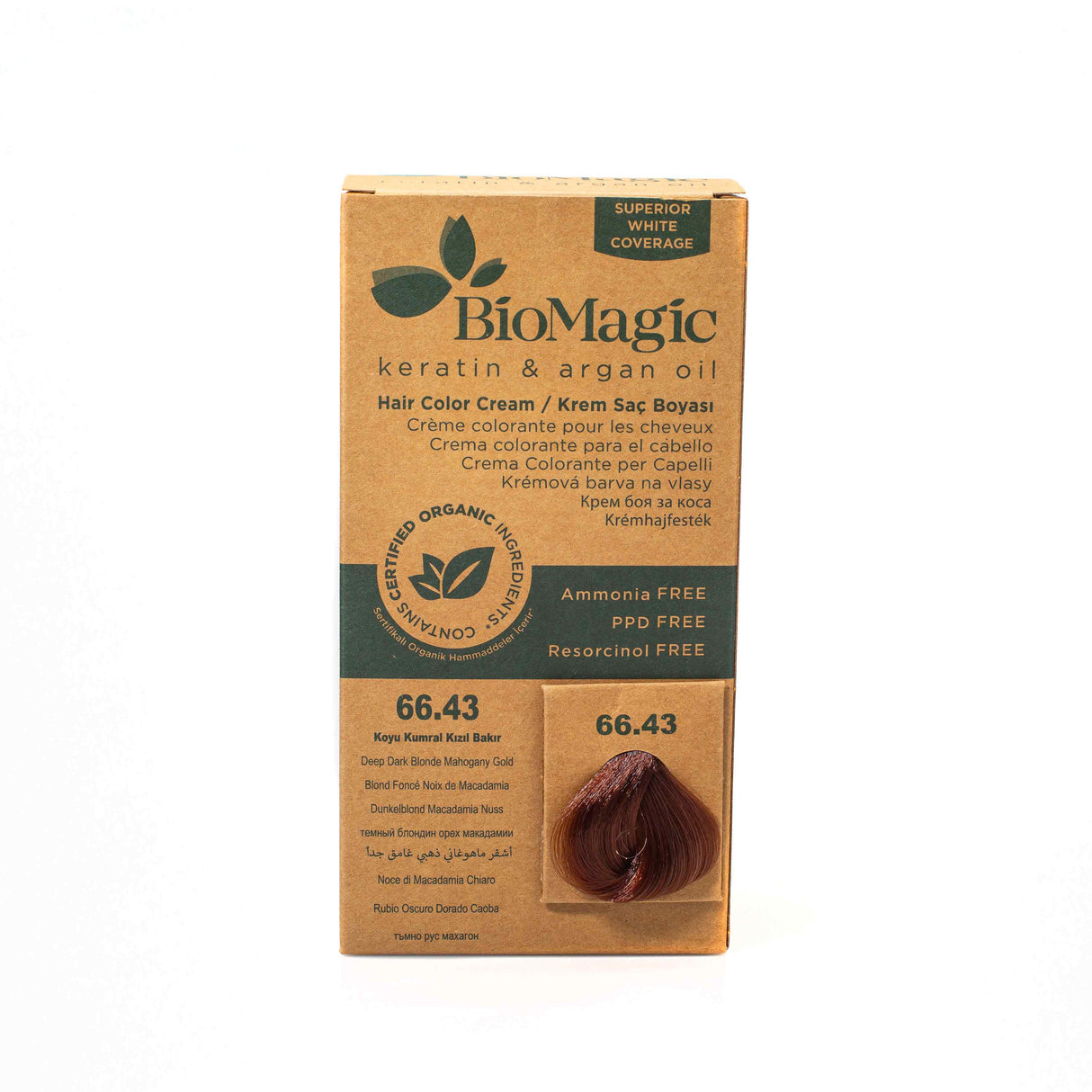 Biomagic, Biomagic, Keratin & Argan Oil, Permanent Hair Dye, 66.43 , 250 ml *Tester - Feel You