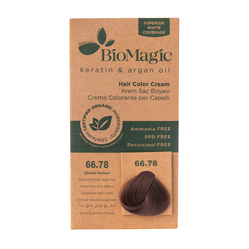 Biomagic, Biomagic, Keratin & Argan Oil, Permanent Hair Dye, 66.78 , 250 ml *Tester - Feel You
