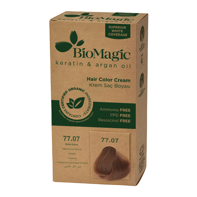 Biomagic, Biomagic, Keratin & Argan Oil, Permanent Hair Dye, 77.07 , 250 ml *Tester - Feel You