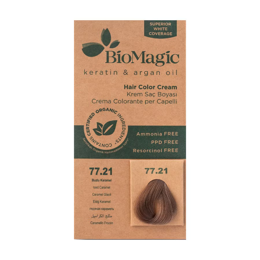 Biomagic, Biomagic, Keratin & Argan Oil, Permanent Hair Dye, 77.21 , 250 ml *Tester - Feel You