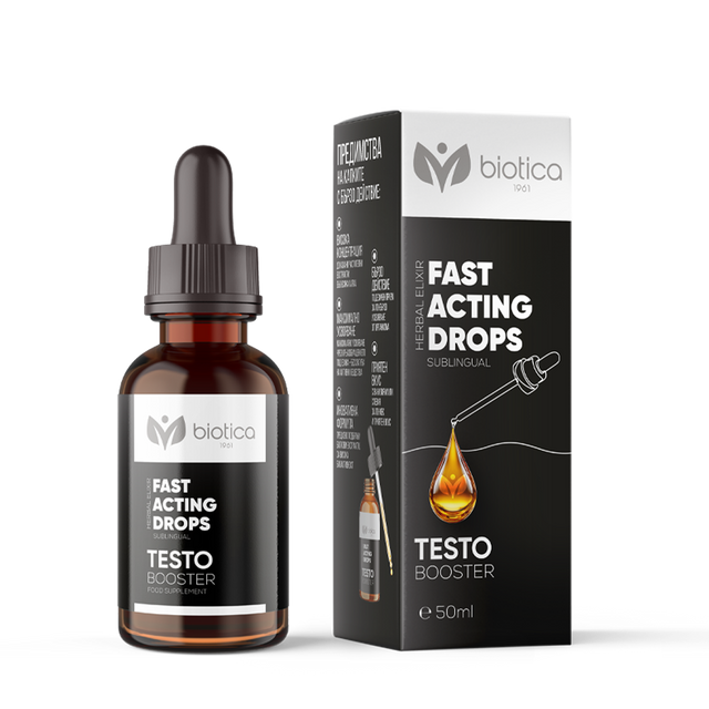 Biotica - Testo Booster Подезични капки за тестостерон x50 мл - Feel You