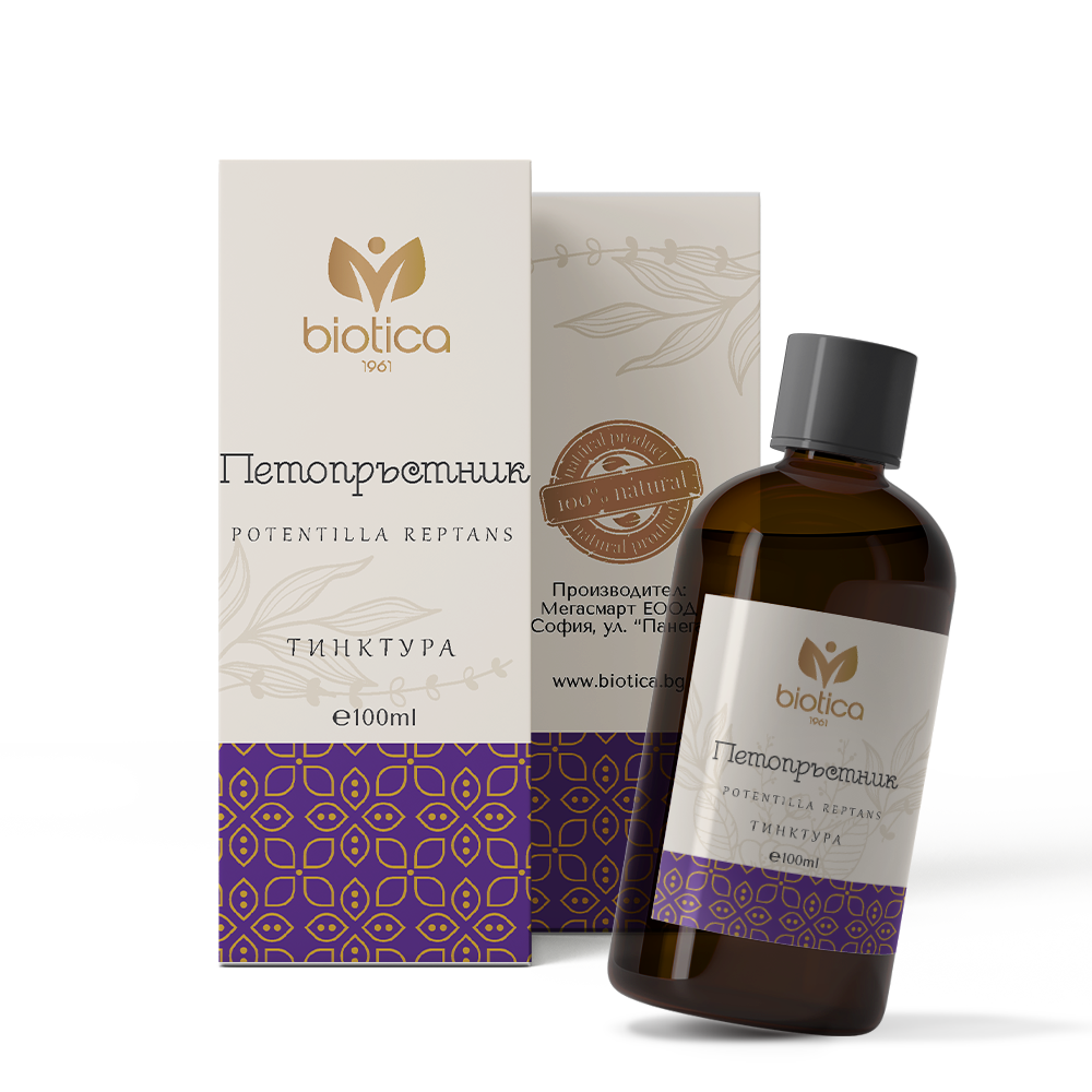 Biotica - Петопръстник тинктура x100 мл x60 капсули - Feel You