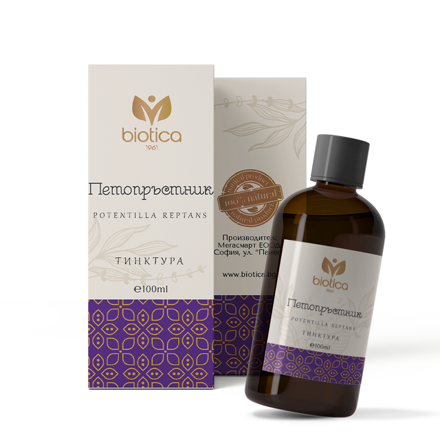 Biotica - Петопръстник тинктура x100 мл x60 капсули - Feel You