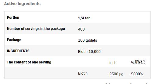 Biotin / 100 Tabs - Feel You