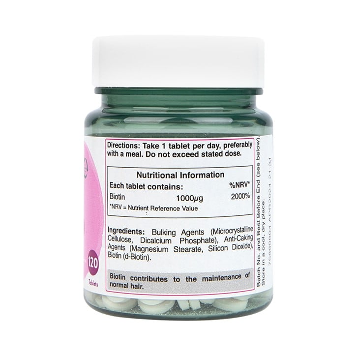 Биотин (Biotin) 1000мкг 120 таблетки, H&B - Feel You