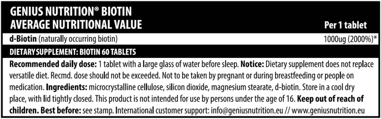 Biotin B7 - 60 Таблетки - Feel You