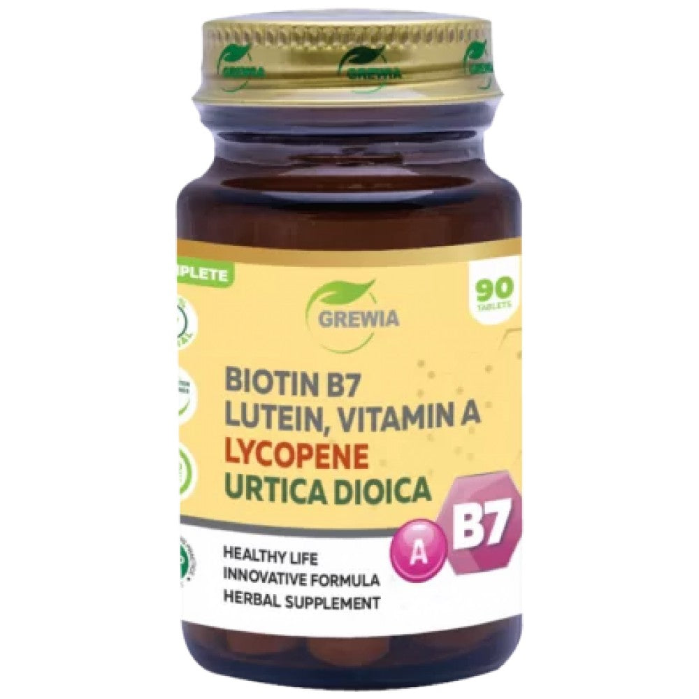 Biotin B7, Lutein, Vitamin A, Lycopene & Urtica Dioica - 90 Таблетки - Feel You