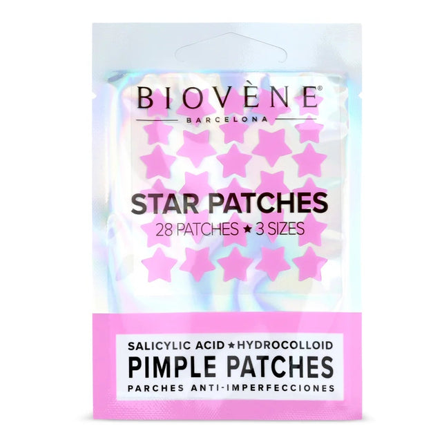 Biovene Розови пачове за пъпки със салицилова киселина – Anti-Blemish Star Patches (28 бр.) - Feel You