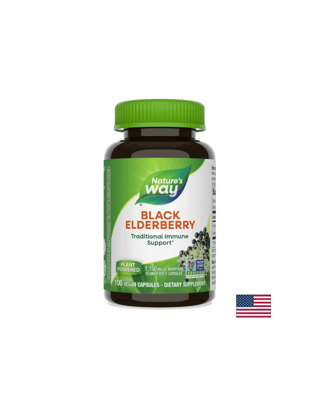 Black Elderberry/ Черен Бъз (плод и цвят) 575 mg х 100 капсули Nature’s Way - Feel You