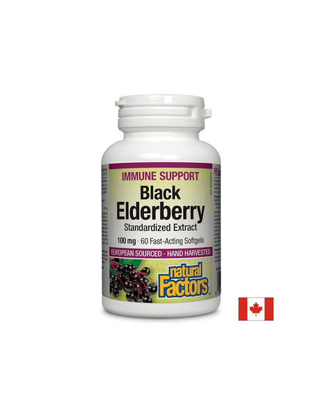 Black Elderberry Standardized Extract 100 mg - 60 Гел капсули - Feel You