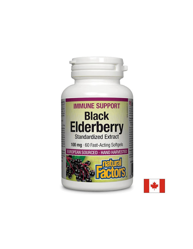 Black Elderberry Standardized Extract 100 mg - 60 Гел капсули - Feel You