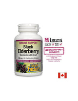 Black Elderberry Standardized Extract / Черен бъз /Стандартизиран екстракт/, 100 mg, 60 бързоусвоими софтгел капсули Natural Factors - Feel You