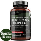 Black Maca Root Complex 5000mg /180 капсули, 180 дни/ Nutravita - Feel You