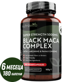 Black Maca Root Complex 5000mg /180 капсули, 180 дни/ Nutravita - Feel You