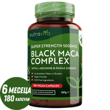 Black Maca Root Complex 5000mg /180 капсули, 180 дни/ Nutravita - Feel You