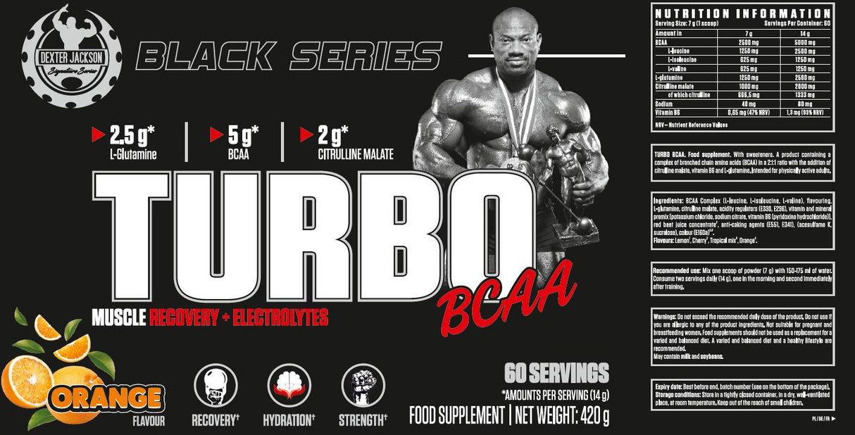 Black Series | Turbo BCAA Muscle Recovery & Electrolytes - 420 грама - Feel You