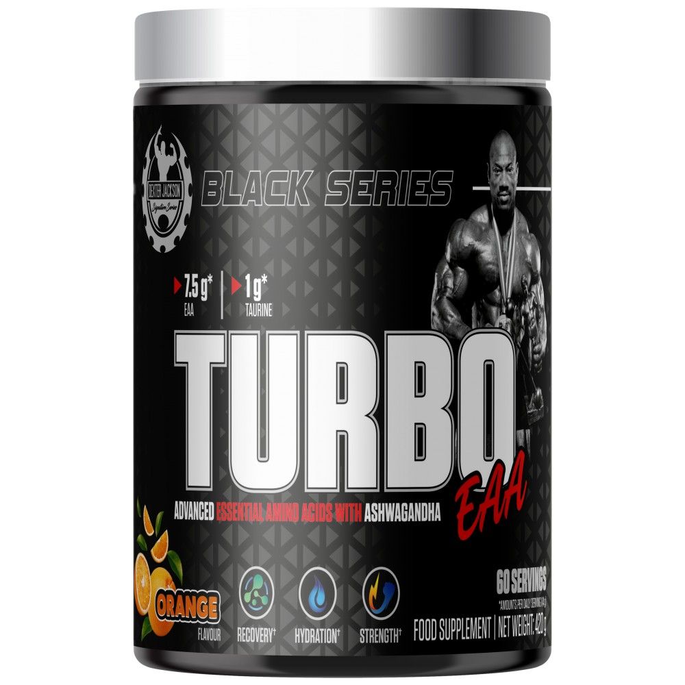 Black Series | Turbo EAA Powder ~ Essential Amino Acids with Taurine - 420 грама - Feel You