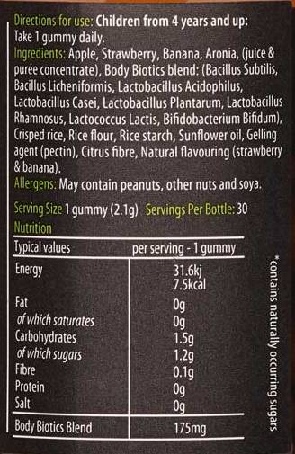 Body Biotics Gummies for Children 175 mg - 30 желирани бонбони - Feel You