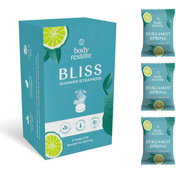 Body Restore - Spring Shower Steamers Set ( Bergamot ) - Sada aromatických tablet do sprchy
