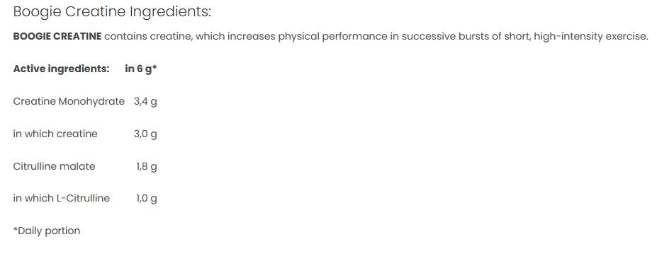 Boogie Creatine Monohydrate | with B6 - 300 грама - Feel You