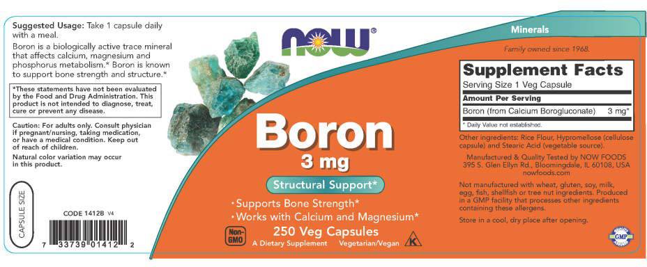 Boron 3 mg - 250 капсули - Feel You