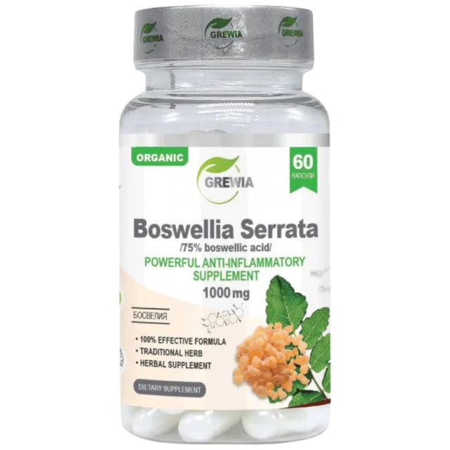 Boswellia Serrata 75% Boswellic Acid 1000mg - 60 капсули - Feel You